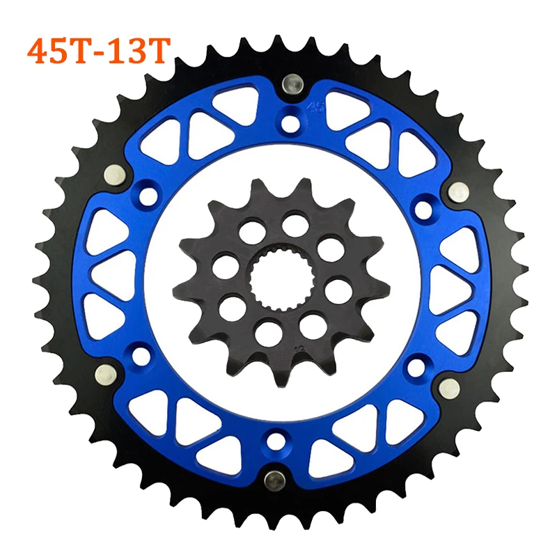 13T Front 45T~52T Rear Teeth Sprocket Motorbike Wheel Fit For YAMAHA YZ125 WR250 YZ250 YZ WR 250 T,V,W,X,Y,Z,A,B,D,E F N,P,R,S