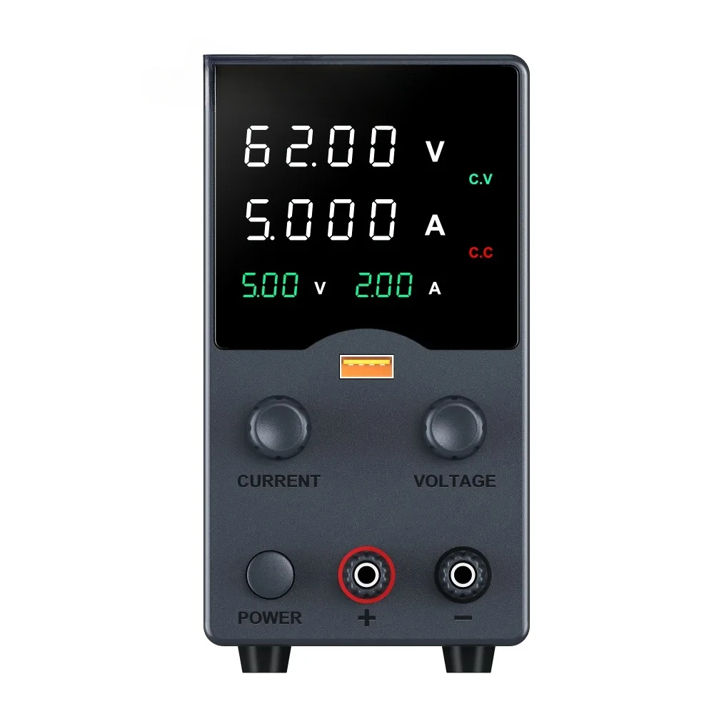 

GA605H 0-62V 0-5A 310W Lab DC Switch Power Supply Adjustable Variable Regulator Power Supply for Phone Repair Charge