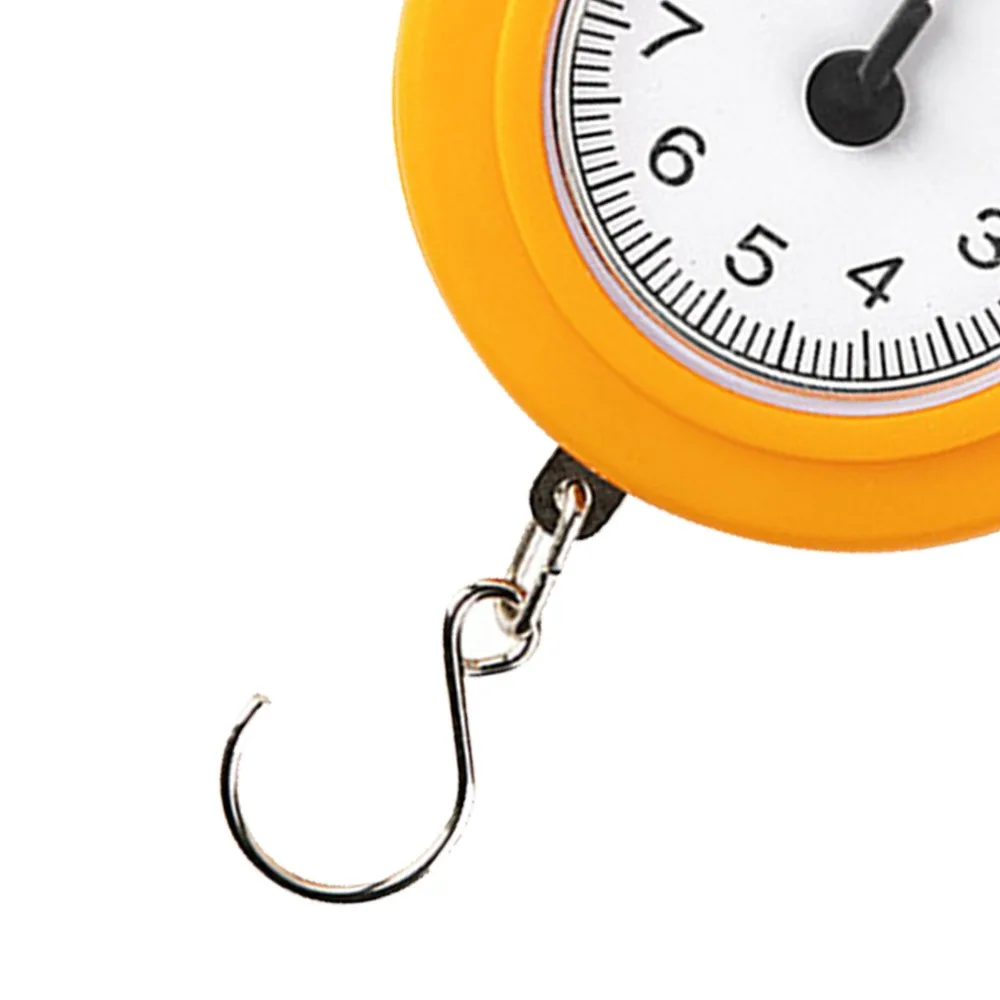 Plastic Stainless Steel Handheld Scale Yellow Blue 10kg/22lb Load Capacity Kitchen Scale High Accuracy Portable Hanging Scale