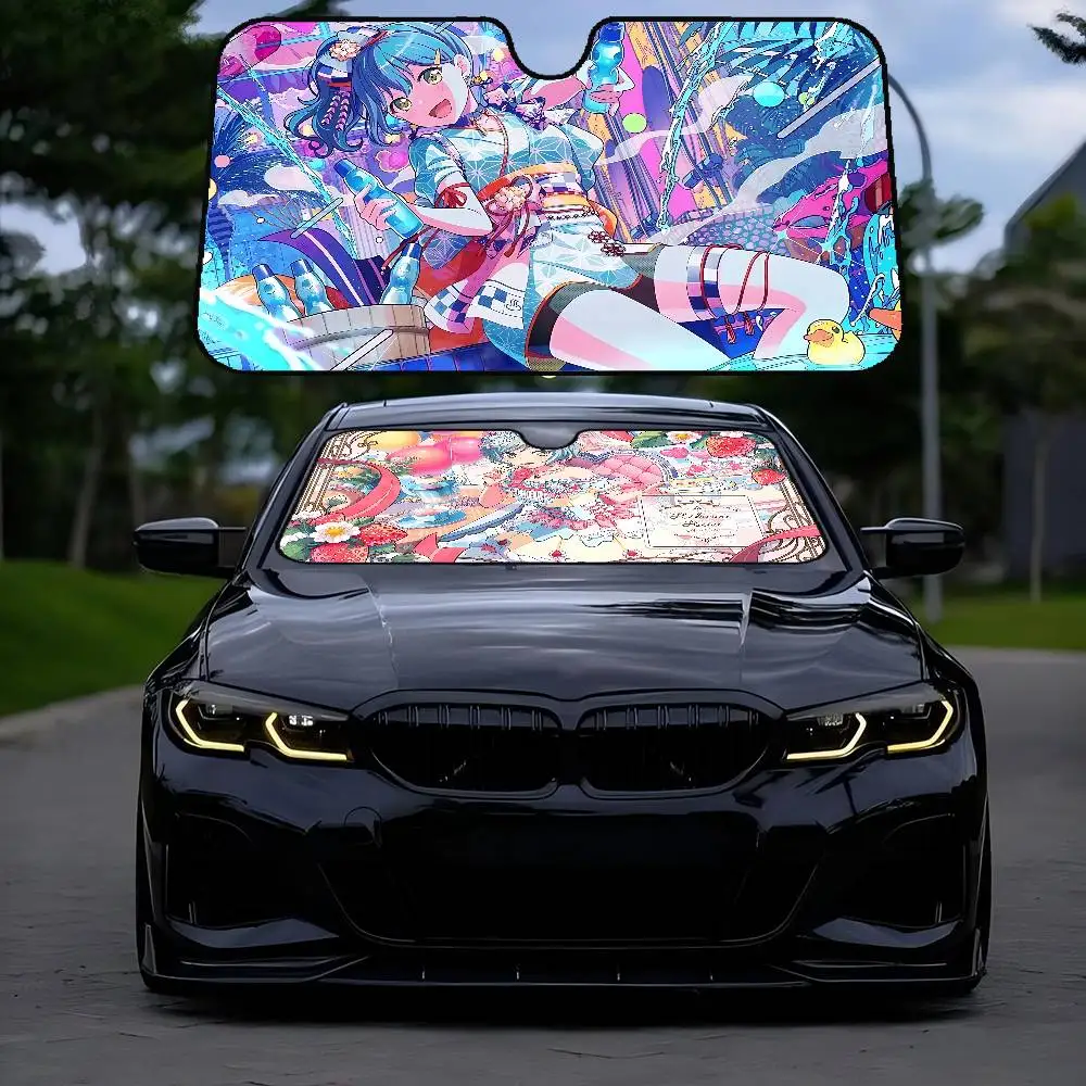 

Cartoon Animation H-Hina Hikawa Car SunShade Car Sunshade Window Sunshade Sunblock Front Windshield Hood Sunshade