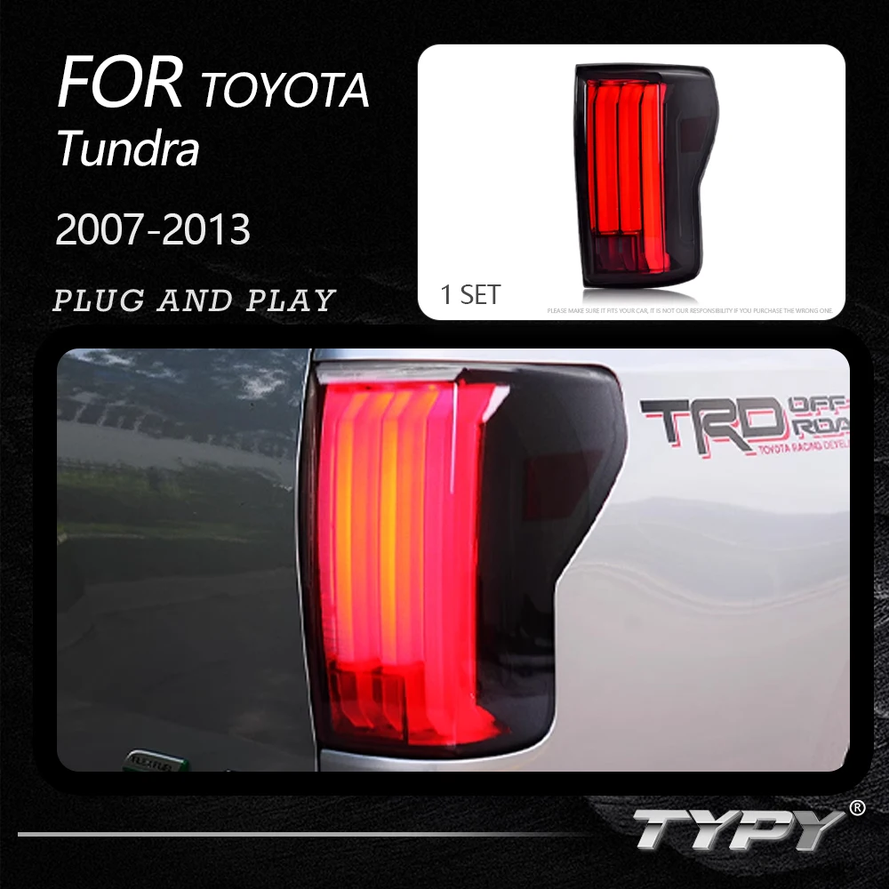 

TYPY Car Tail Lights For Toyota Tundra 2007-2013 LED Car Tail Lamps Daytime Running Lights Dynamic Turn Signals Car Accessories