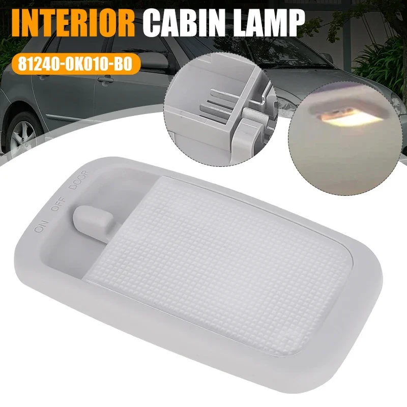 For Toyota Hilux Vigo Fortuner Tiger D4D 2005-2014 Corolla  Auto Ceiling Dome Reading Light Map Lamp Assembly 81240-0K010-BO