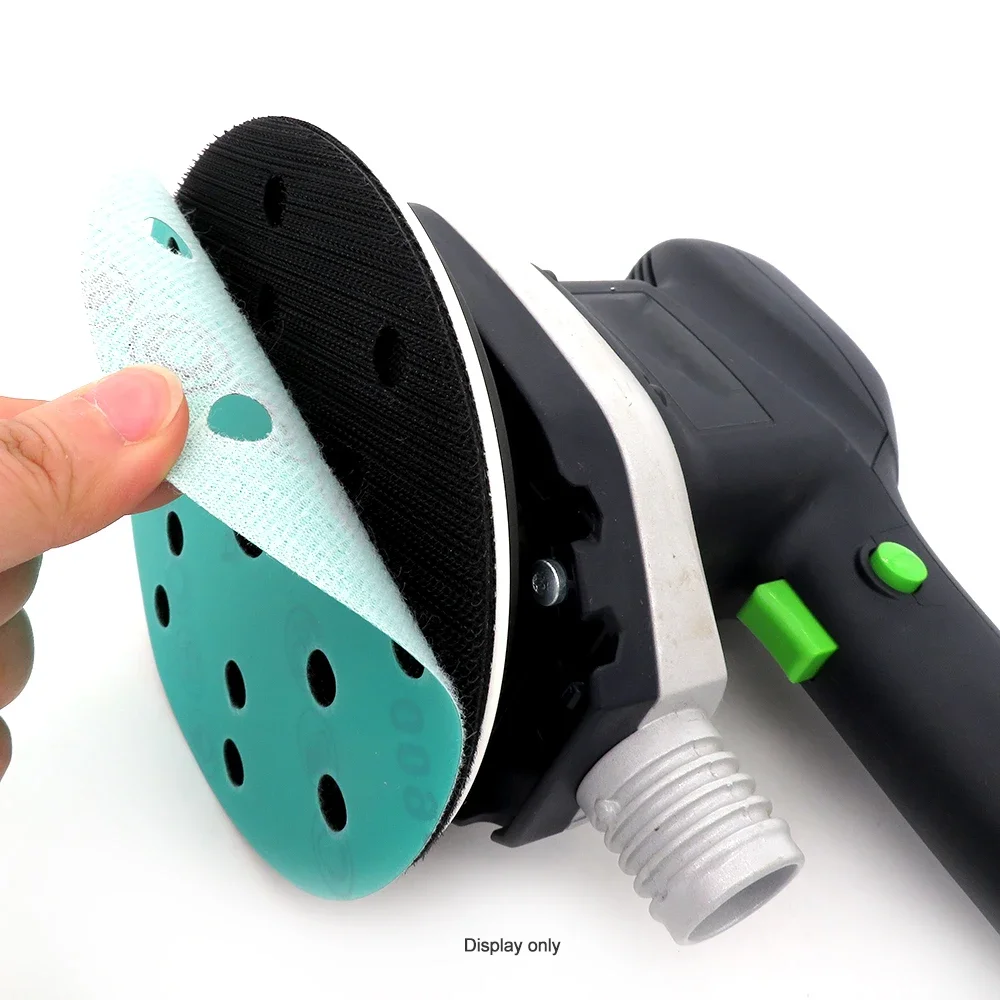 35Pcs 6 Inch 150mm 15 Holes Sandpaper 60 to 2000 Grits Hook and Loop Green Film Sanding Disc For Polishing and Grinding