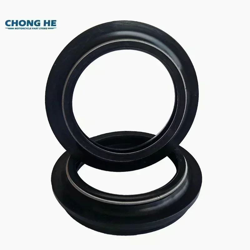 41x54 Front Shock Fork Damper Shaft Oil Seal Retainers Dust Cover for Harley DAVIDSON FXSTB NIGHT TRAIN 1584 FLHX STREET GLIDE