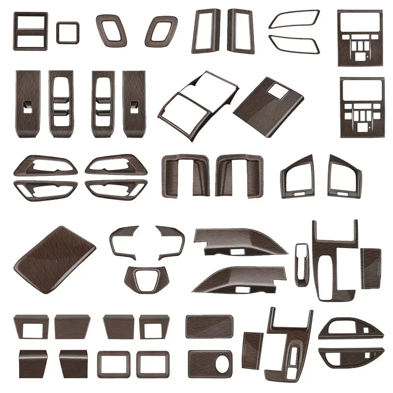 

L/RHD для Toyota Alphard Vellfire 40 Series 2023 2024, аксессуары для интерьера из АБС-пластика, дверная ручка, переключатель окна, панель переключения передач