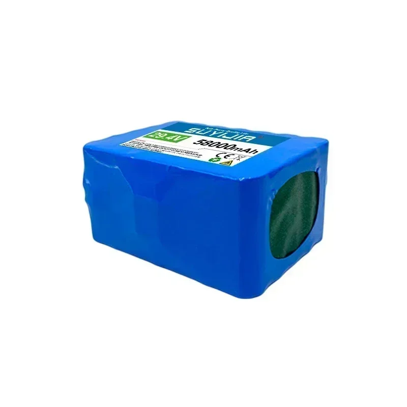 7S5P 24 В 18650 литиевая аккумуляторная батарея 58 Ач 500 Вт 29,4 В 15 А BMS для электрического велосипеда, электрического скутера + зарядное устройство 2 А