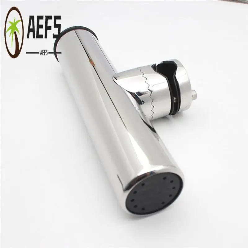 

AEF5-Fishing Rod Holder Mirror Polish Adjustable Fishing Rod Holder Marine For 19-25Mm Rail