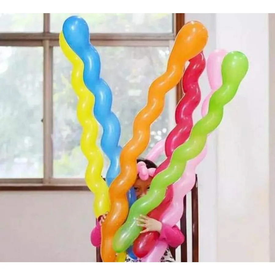 Latex Spiral Balloon 40 InchesMixed Color 100 pcs for 's Birthday Decoration