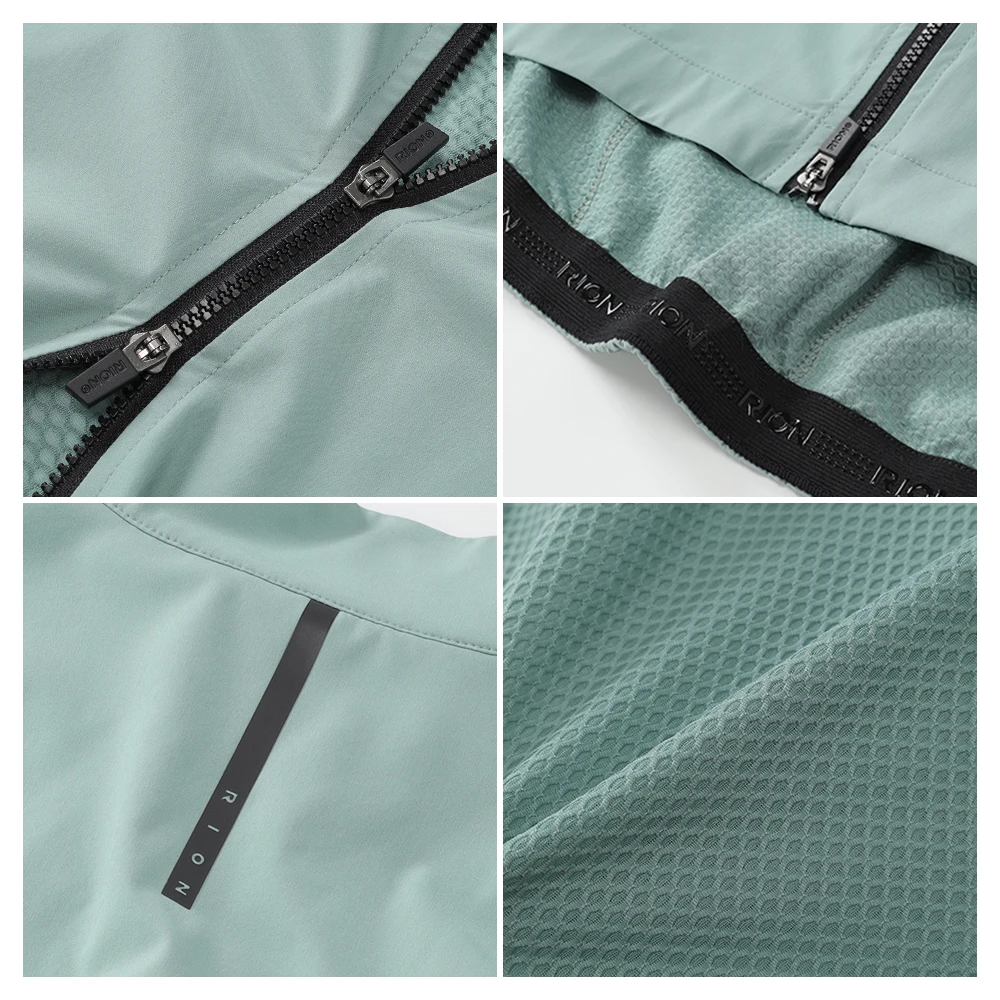 سترة واقية لركوب الدراجات للرجال من RION ملابس ركوب الدراجات الجبلية MTB بأكمام طويلة سترة UPF50 + ملابس ركوب الدراجات خفيفة الوزن قابلة للتعبئة #5