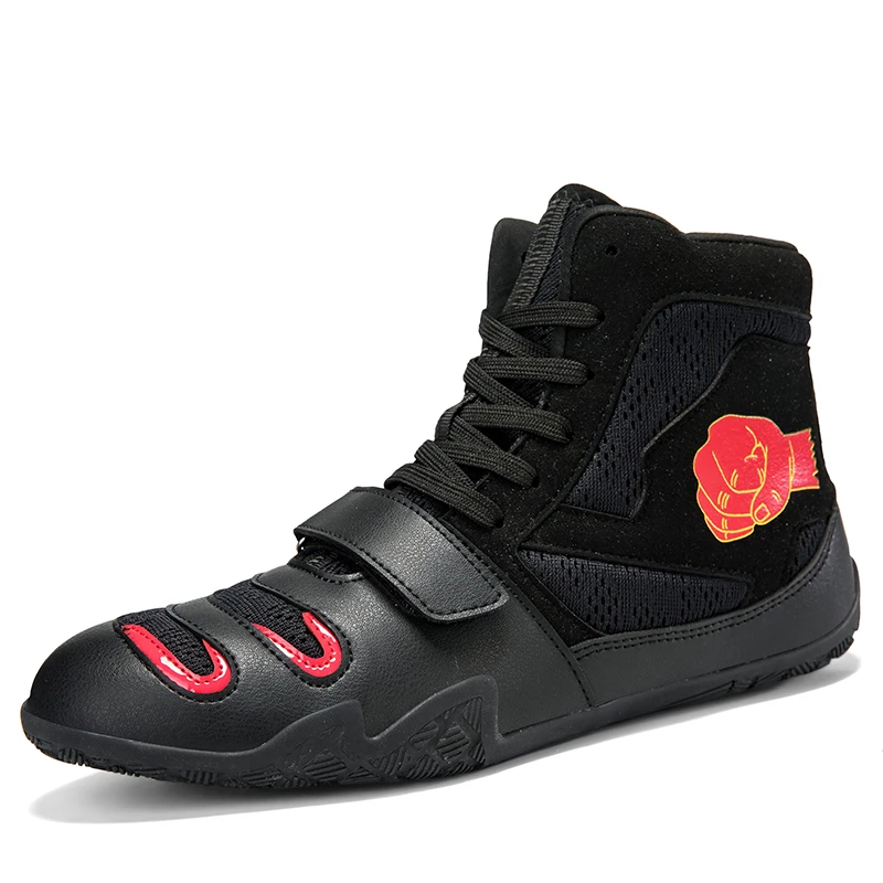 

Большой размер 36-47, новый стиль, боксерские кроссовки, дышащие тренировочные борцовские туфли, нескользящие армейские кроссовки, боксерские боевые ботинки