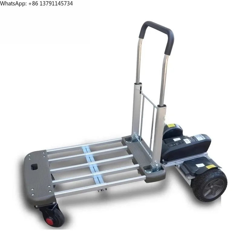 

Foldable Electric Cart - Multi-functional Ergonomic Trolley for Warehouse, Market, Logistics