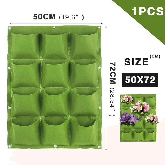 NIEUWE Muur Hangende Zakken Plantzakken Bloempot Huis Tuin Grow Bag Tuin Planter Verticale Suculentas Plant Pot Home Decor