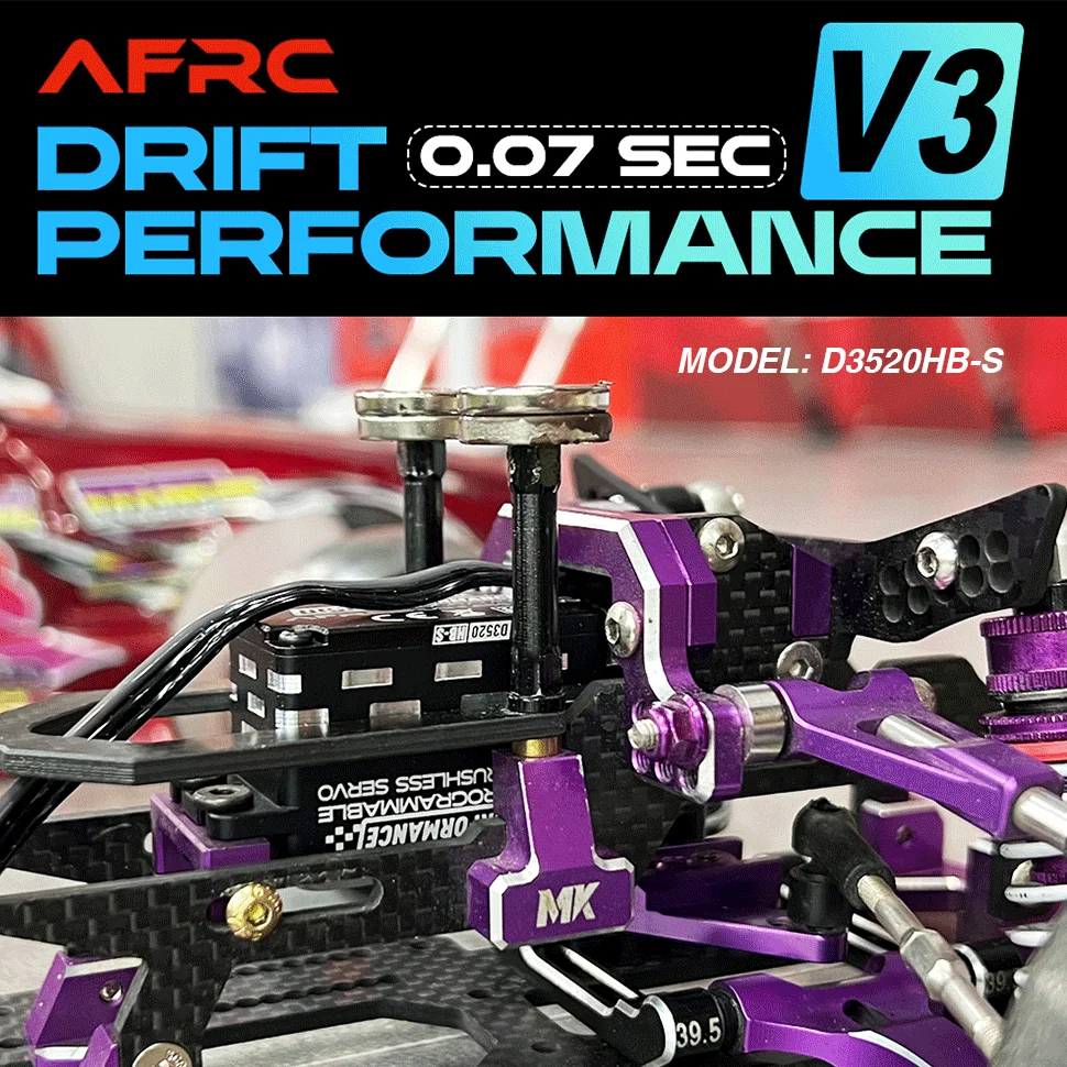 Afrc D3520hb-s V3 Drift Performance Brushless Programmable Servo For Yokomo Reve D Sakura 1/8 1/10 Drift Racing Upgrade