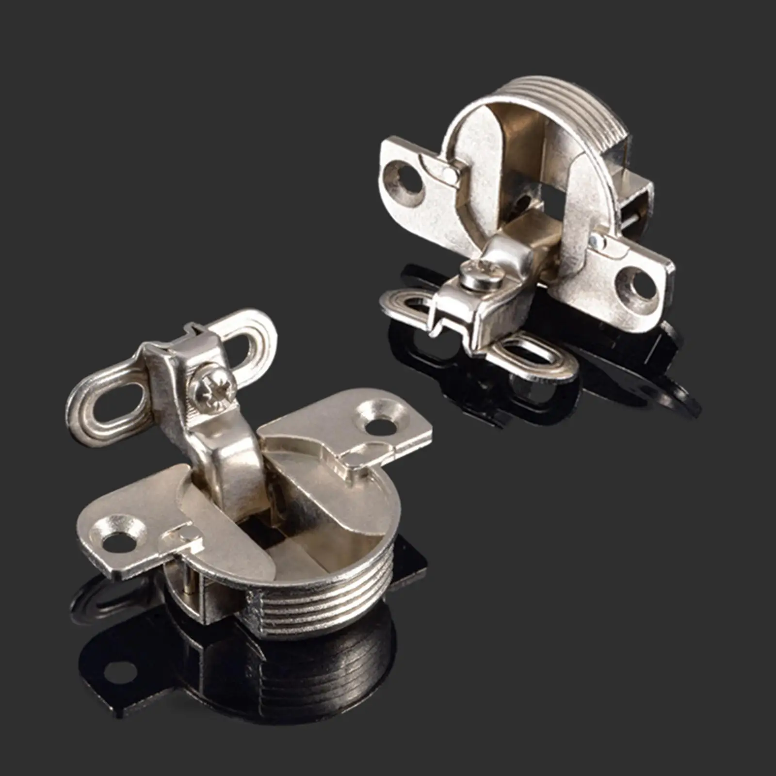 2Pcs Door Hinges Seamless Interior Easy Installation Short Arm 97Degree for Cupboard Wardrobe Furniture Cabinet Door Kitchen