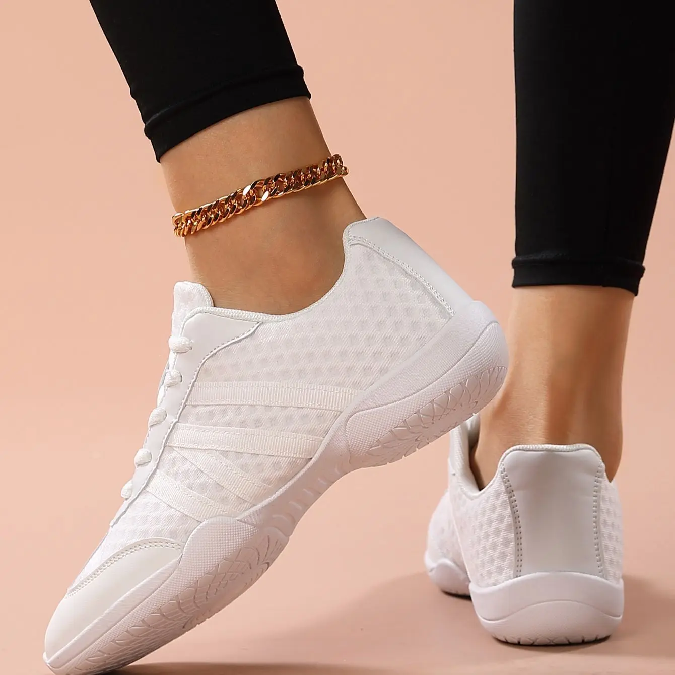 Fitness Dance Shoes Competitive Aerobics Shoes Cheerleading Training Shoes Men Women Competition Sports Running Ventilate