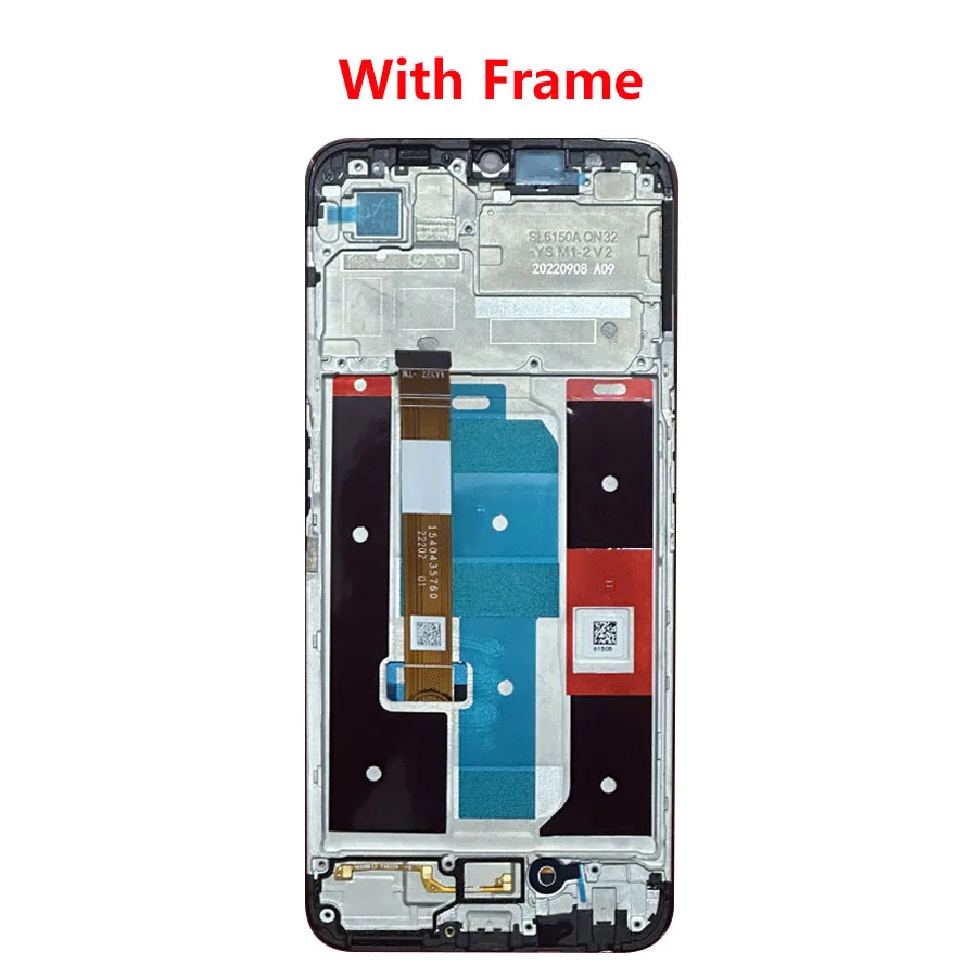 6.6\'\' IPS For Realme C35 LCD Display Screen Touch Panel Digitizer Replacement Parts For Realme C35 LCD With Frame RMX3511