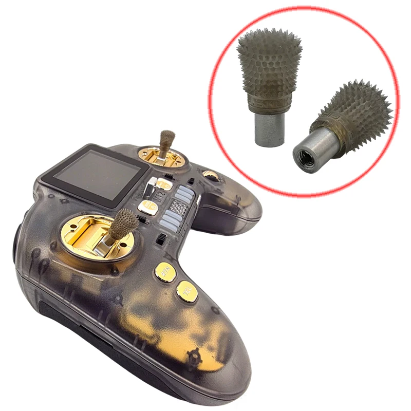 1Pair For HelloRadioSky V12 Remote Controller Joystick Tops Anti-Slip Stick Ends Rocker Cap Comfortable Grip FPV Drone Accessory