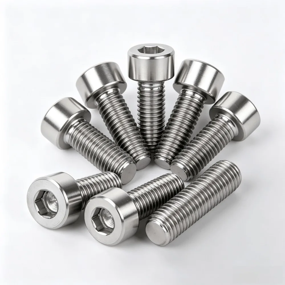 M6 M8 M10 M12 M14 M16 M18 M20 TC4 GR5 Titanium Alloy DIN912 Hex Socket Smooth Cap Head Allen Screw Bolt Fastener