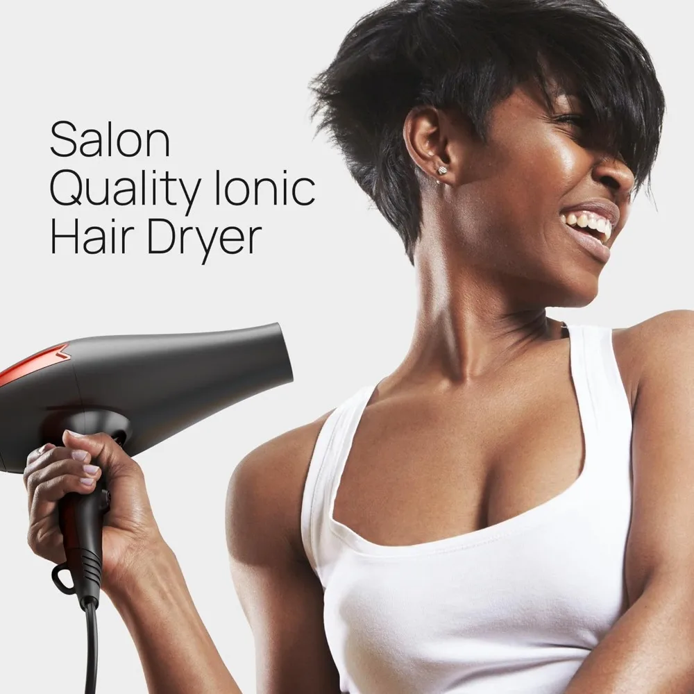 Diffuser Hair Dryer - Professional Ionic Hair Dryer with Powerful 2200W Motor for Quiet and Fast Drying