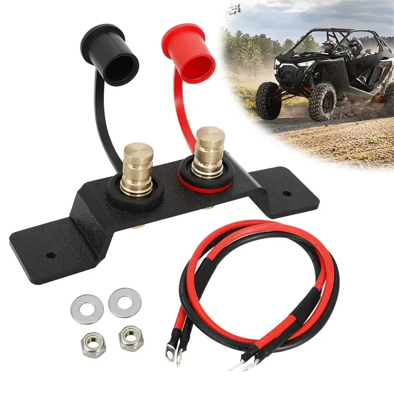 UTV Remote Battery Terminal Relocation Kit Jump Post Cable For Can-Am Maverick X3