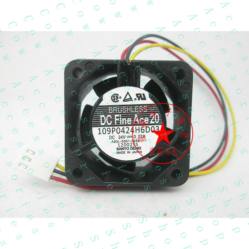 

PP+ 1X Fan 40*40*20mm 24V 0.07A 3pin 109P0424H6D03