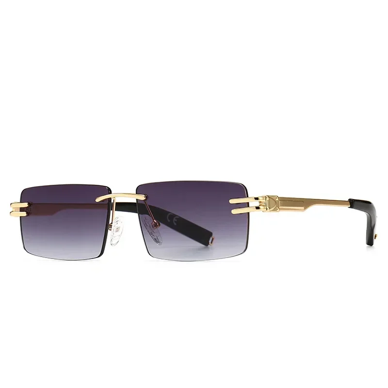 New Modern Retro Box Narrow Men's and Women's Sunglasses Street Shoot