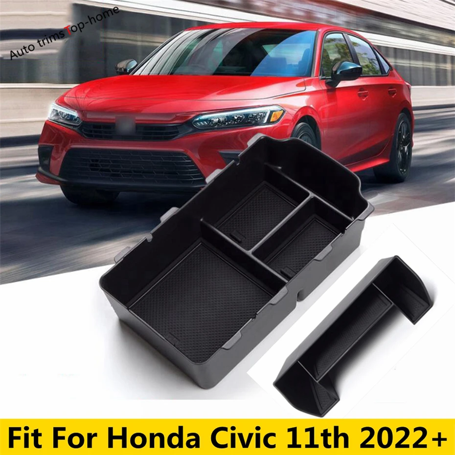 

Armrest Box Storage Central Control Container Organizer Pallet Tray Cover For Honda Civic 11th 2022 2023 2024 Car Accessories