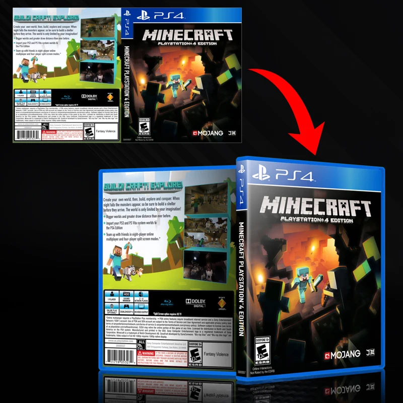 Replacement Game Disc Storage Case Transparent Blue DVD/CD Box Blu-Ray Single Carrying Case For for PS5 PS4 PS3 Playstation 3 4