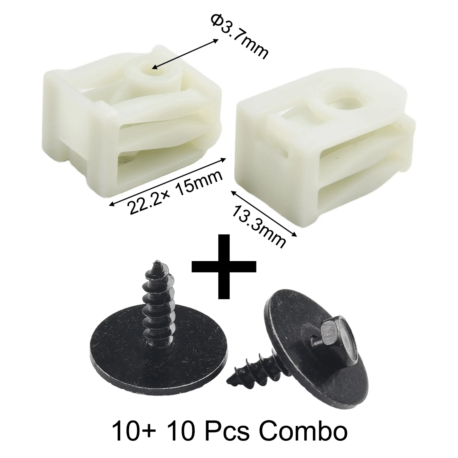 Hex parafuso kit para bmw, forro fender frente c-clip, acessórios do carro, 07147311312 07149213164, 20 pcs/set