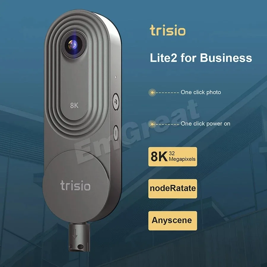 Trisio Lite 2 360 VR Camera Designed for Real Estate Agents and Photographers Easy to Capture 360 Panoramic 8K 32MP HD VR Images