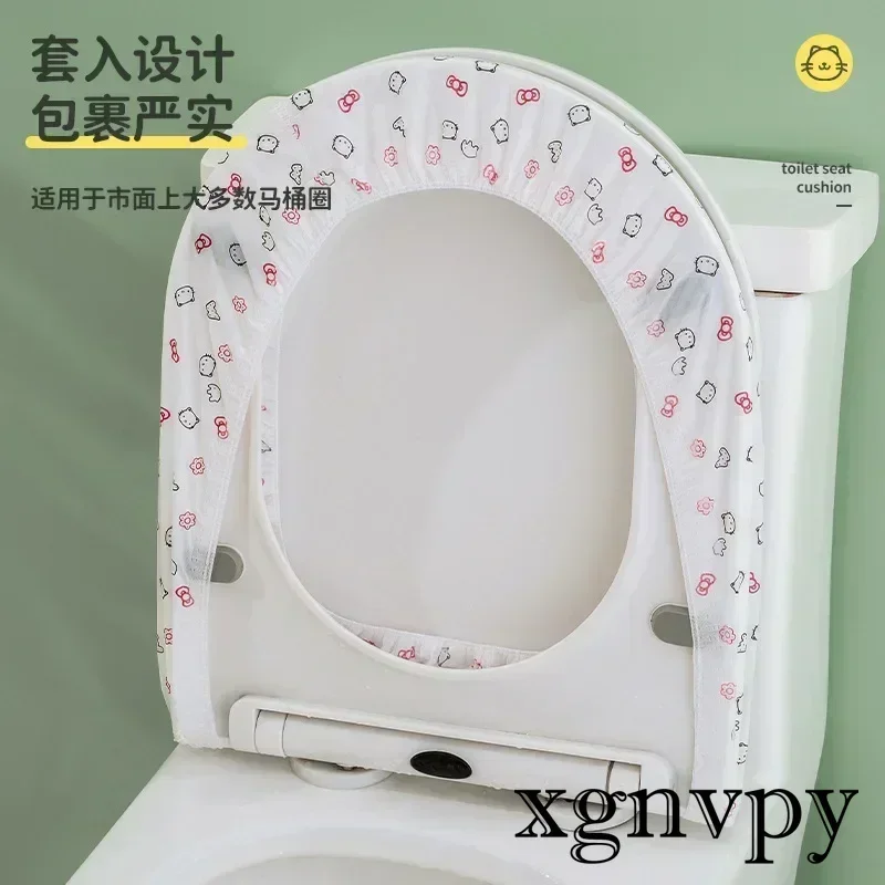 xgnvpy Disposable Nonwoven Thickened Double Layer Toilet Seat Cover Portable Travel Individually Packaged Sanitary Protection