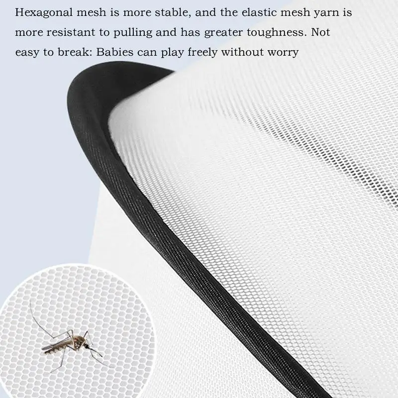 Rede reutilizável para carrinho de bebê, rede de proteção, barreira, rede de longa duração para playards, berços, berços, assentos de carro