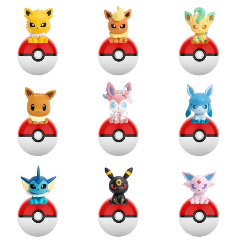 

Pokemon Anime Blind BOX Poke Ball Action Figures Sylveston Espeon Mini Dolls FUNISM Original Genuine Model Ornament Toys Gift