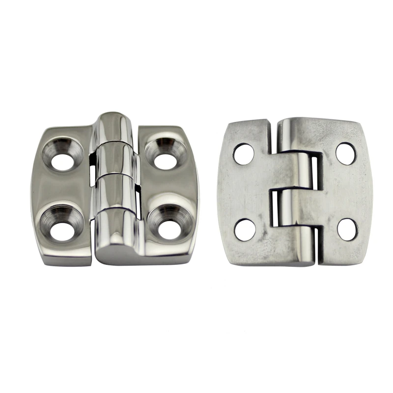 Boat Casting Solid Door Hinges,Marine Grade 316 Stainless Steel Mirror Polished Heavy Duty Hinge 1.5’’ x 1.5’’