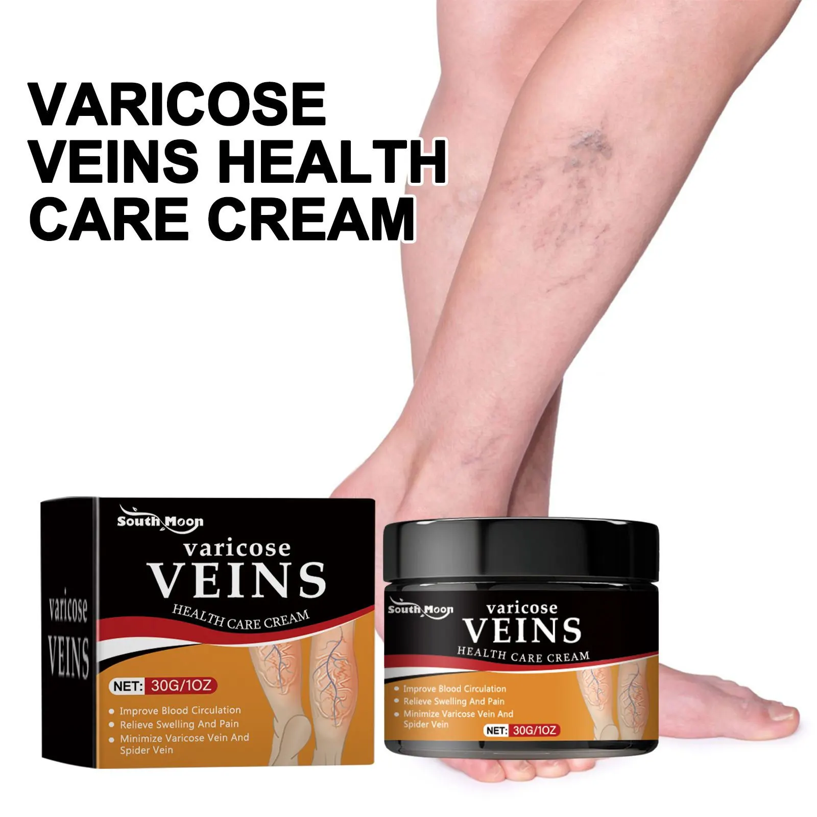 Leg Repairing Cream Reducing Varicose Veins Remove Redness Repair Phlebitis Relieves Bulge Improving Circulation Body Care Cream