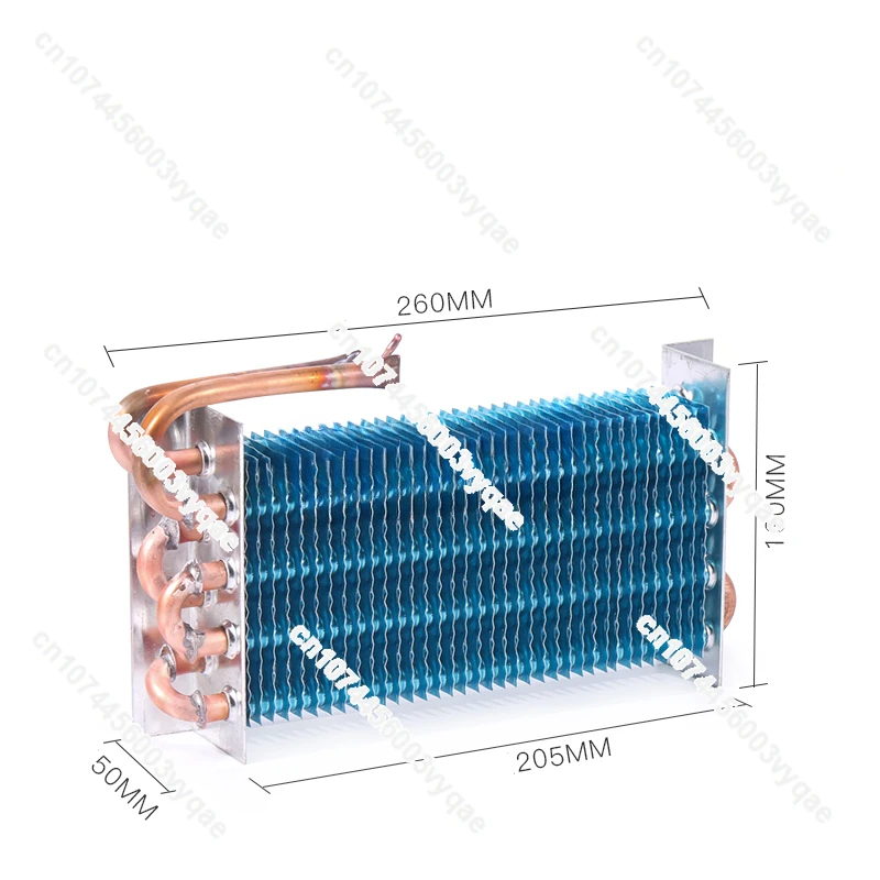 

Evaporator Freezer Refrigerator Freezer Refrigerated Display Cabinet Freezer Copper Tube Fin Air-cooled Condenser 2*4*260MM