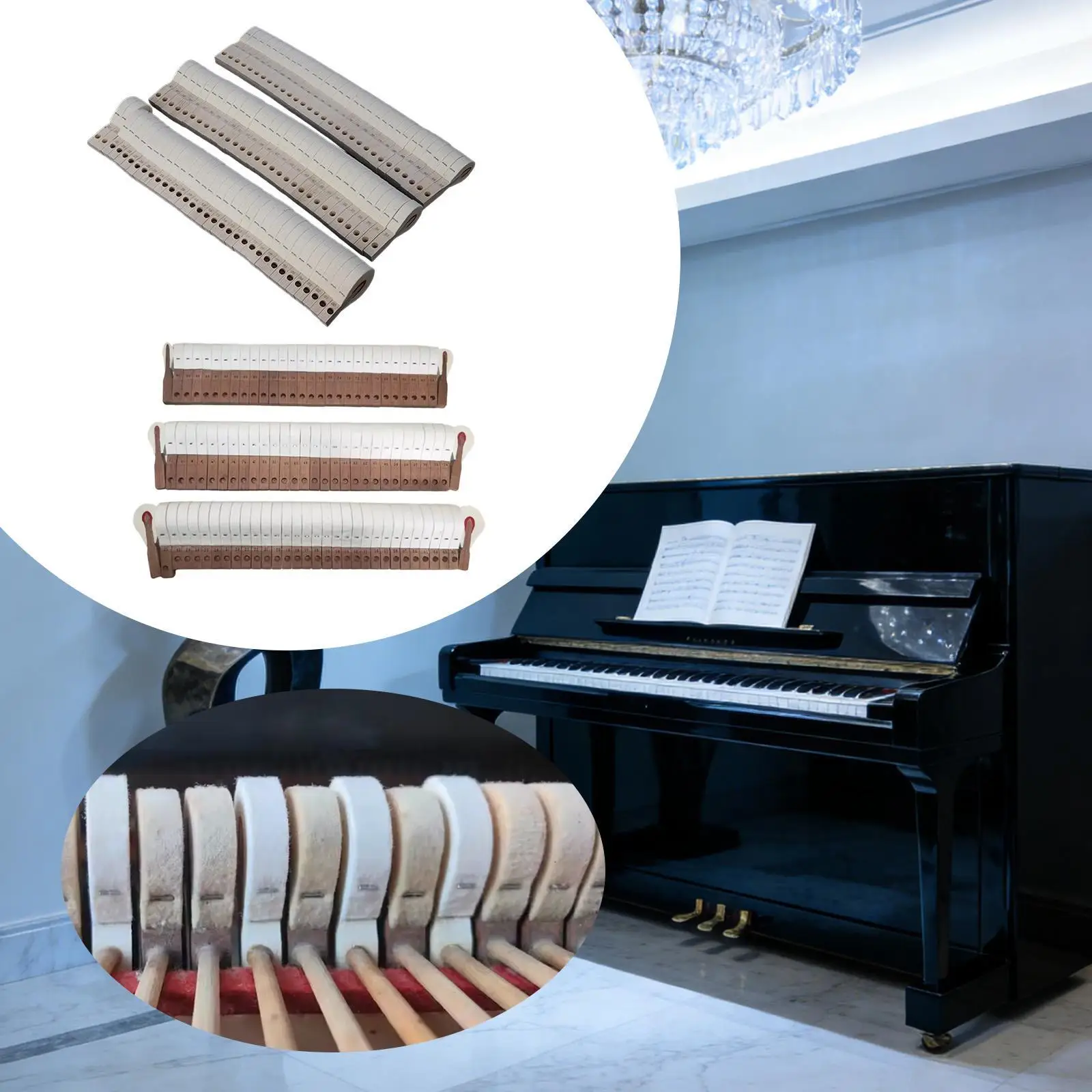 

Набор молоточков для пианино, компактный, прочный, аксессуары для инструментов, дерево, сменные, для ремонта пианино