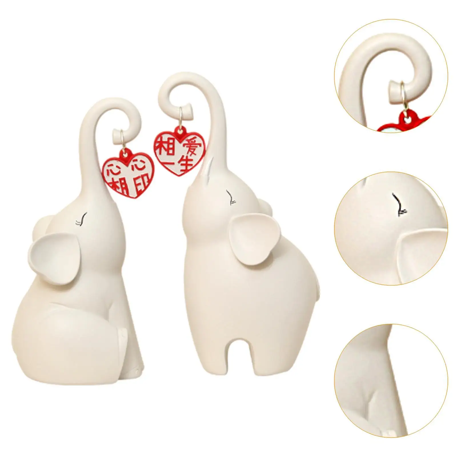 ブックエンド 象の彫像 ウェディングギフトコレクション オーナメントブックエンド 本棚 リビングルーム ゲストルーム 玄関 オフィス用