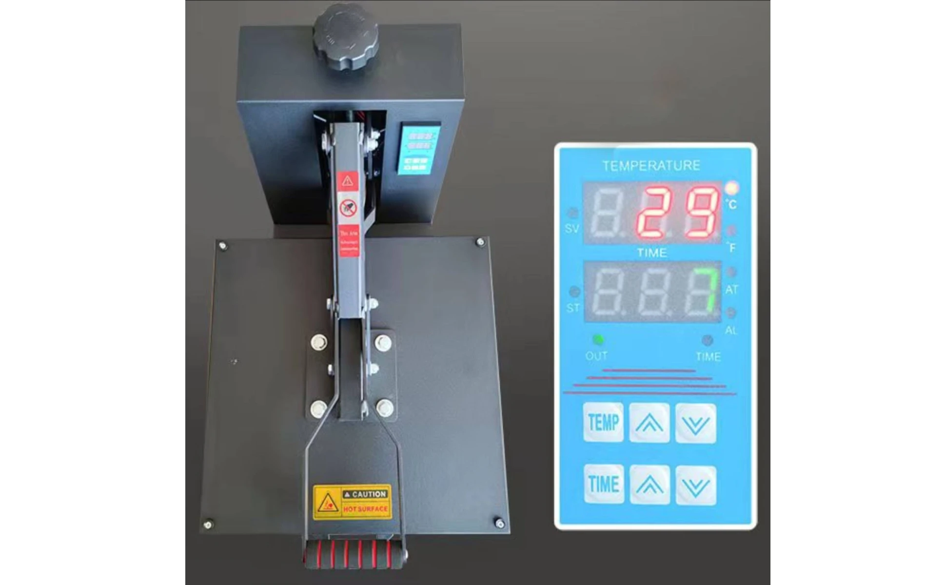 Heat Press Machine Pressure Adjustment Knob T Shirt Heat Press Craft Equipment Metal Frame Large Surface