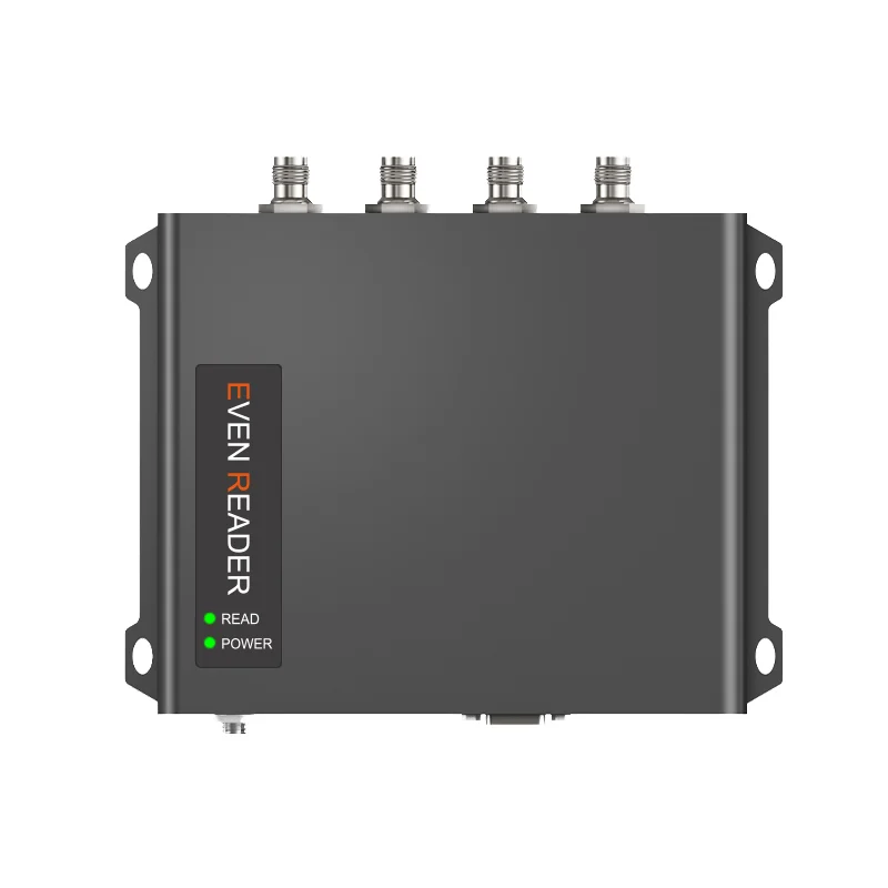 CHAFON Pembaca Kontrol Akses Tetap UHF 4-Port Jarak Jauh 10~15m Pembaca Kartu RFID Dengan RS232/RS485/TCP/IP/USB/POE/WIFI