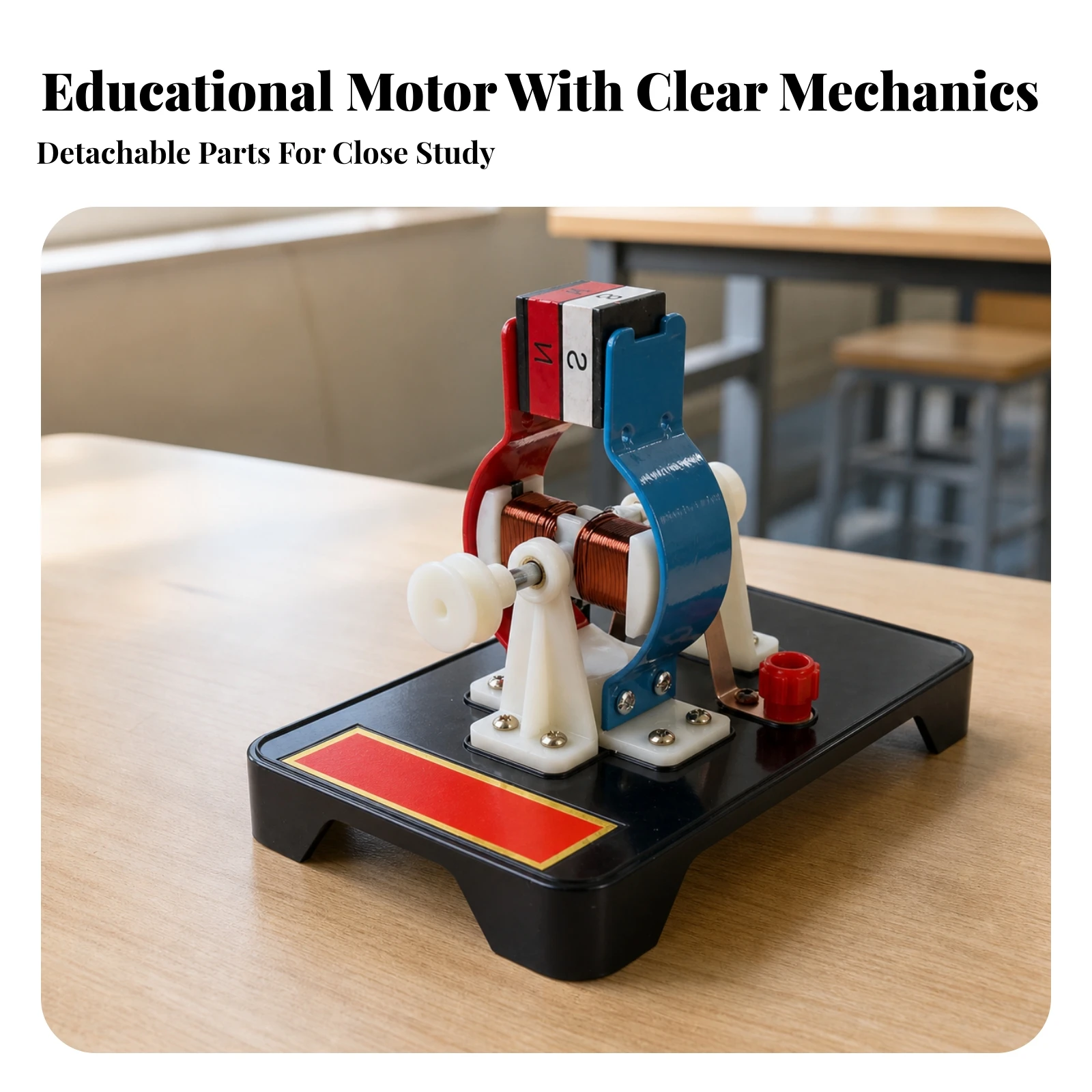 Simple Electric Motor Model Hands-on Educational Motor Model Physics Experiment Kit STEM Assemble Kit DIY for Students