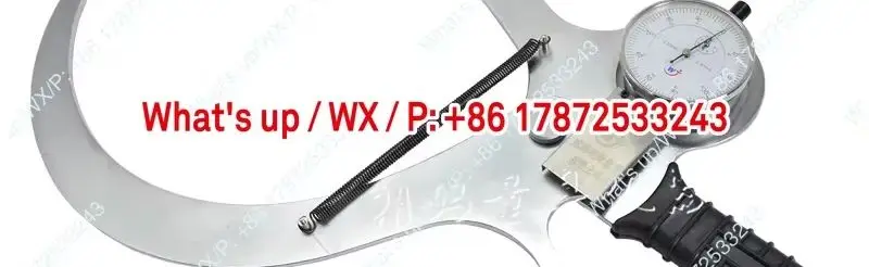 Spoon shaped wall thickness gauge with external gauge, outer diameter caliper 0-50 0-80 0-100mm