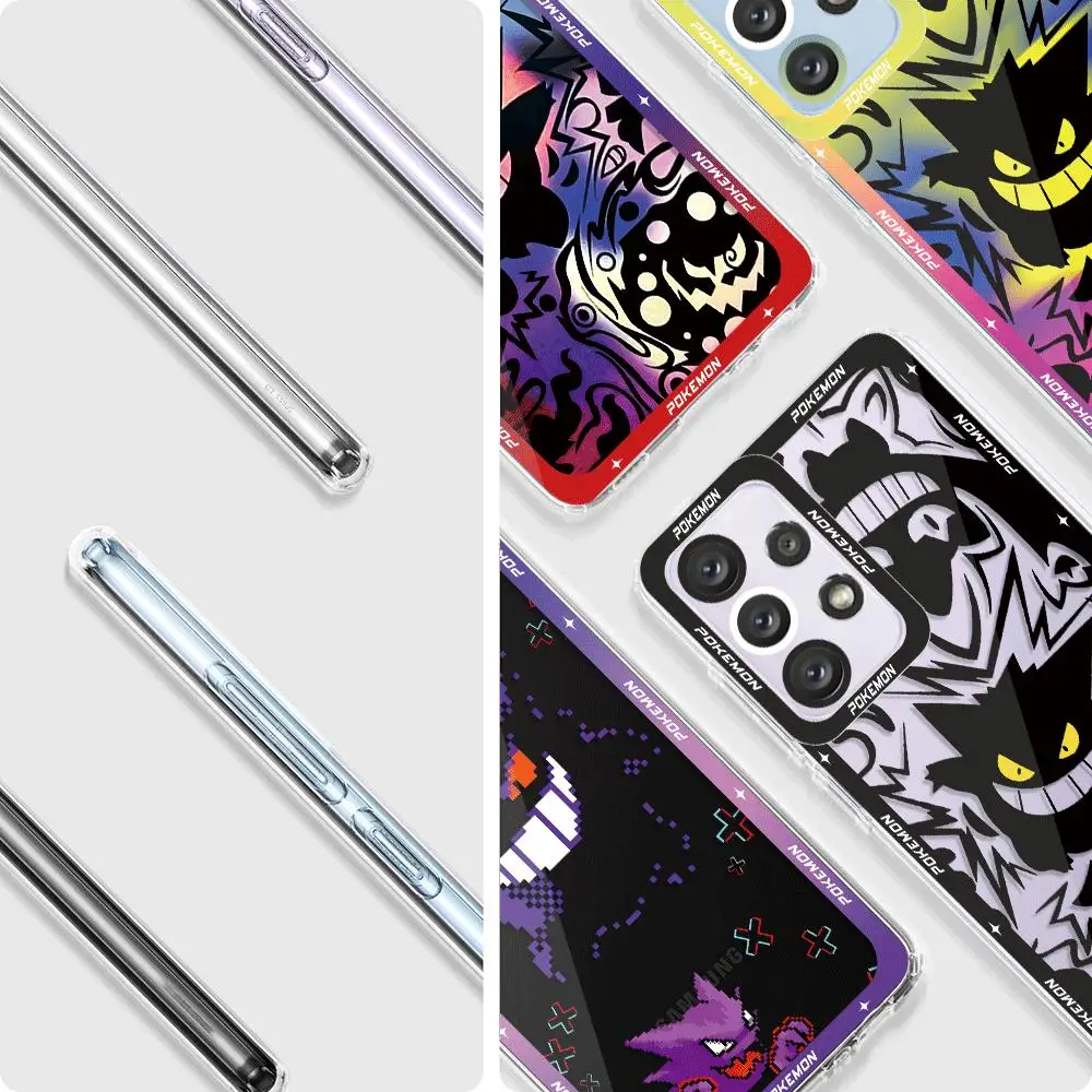 Phone Case for Samsung Galaxy A10s A71 A30 A50 A05s A20s A04 A03 Core A03s A31 A51 A03 A02 Pokemon Gengar Cover