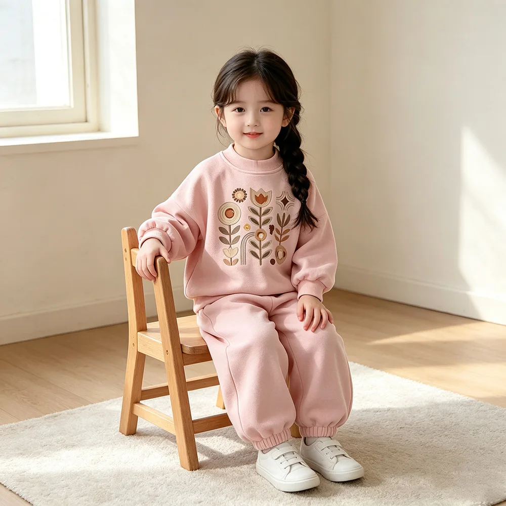 Neue Frühlings- und Herbstmode für Babys und Mädchen, Kinderkleidung, Niedliche Freizeitkleidung, T-Shirt und Hose, 2-teiliges Set, Kleinkind-Sportkostüm, Kinder-Trainingsanzüge – Detail 15