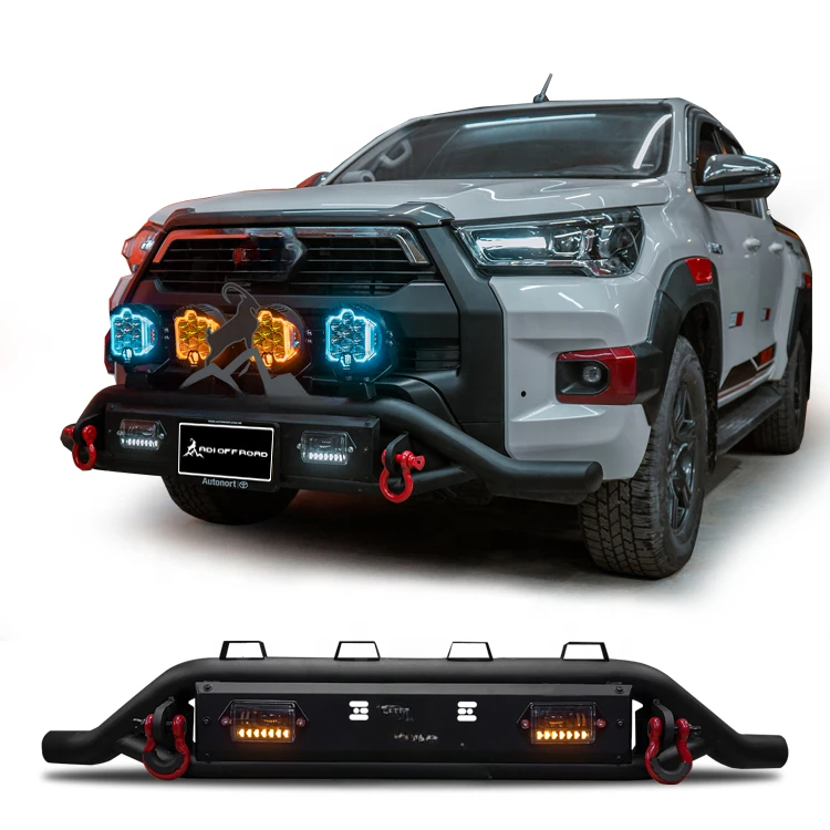 

ADI OFF ROAD 4x4 pickup NUDGE BAR BULL BAR rear bumper Steel bumper for hilux revo rocco vigo n70 n80 TRD SR5 cruiser