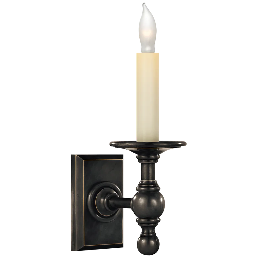 Classic Candle Wall Sconce American Style Metal Wall Lamp for Bedroom & Living Room French Retro Background
