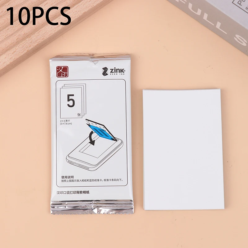 10 PCS Photo Paper Sticky-Backed Photo Paper For MT53 Pocket Photo Printer Specialized Sticky-backed Photo Printing Paper