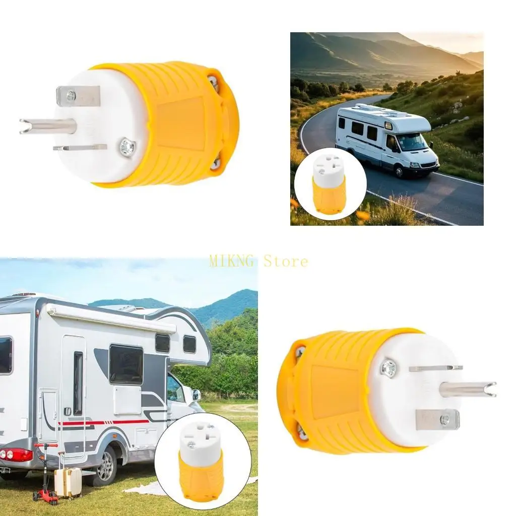 

20A 250V NEMA 6-20P Standard Three Pin Male/Female Replacement Plug Industries best sale