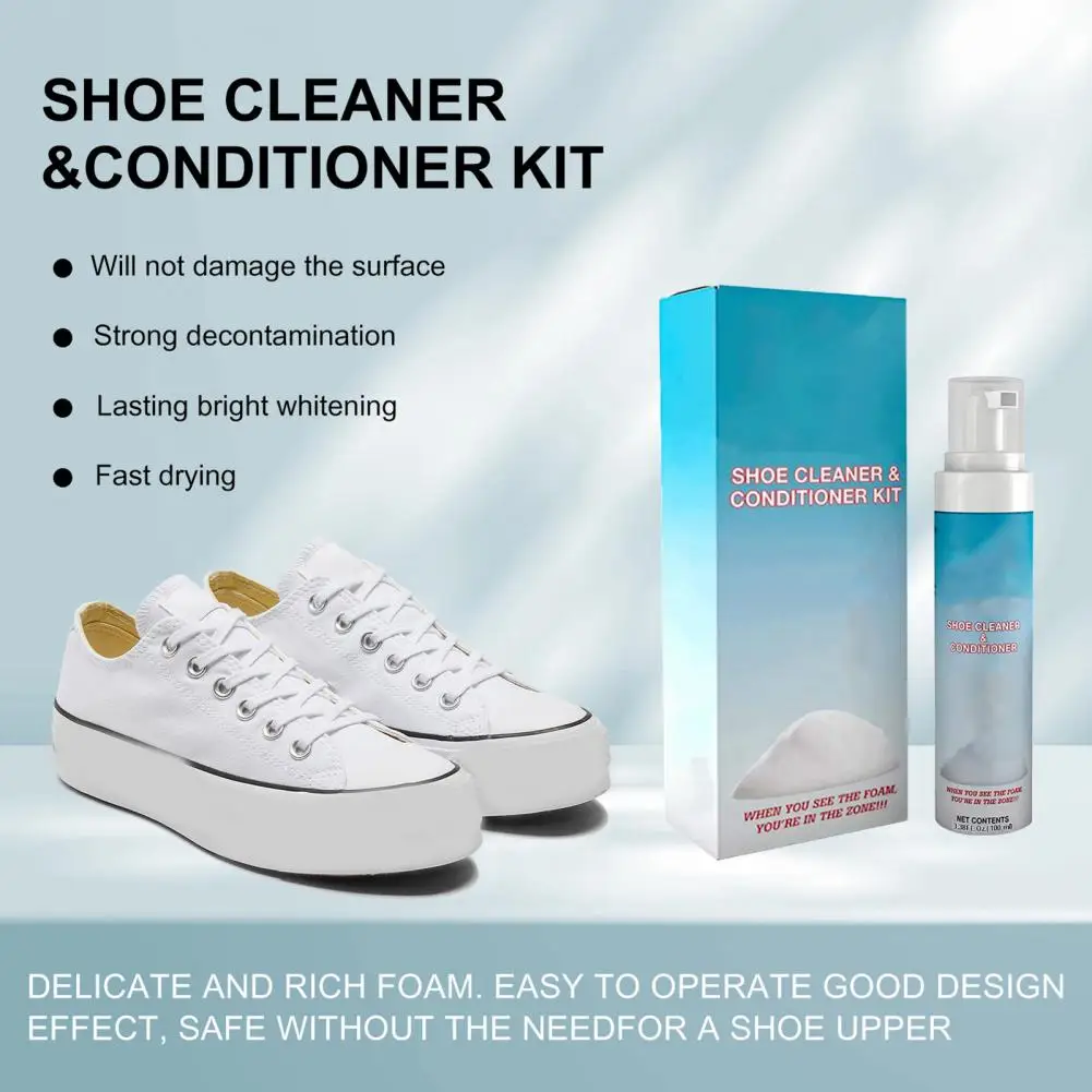 Shoes Dirt Removal Leather Shoe Cleaner High Efficiency Shoe Cleaner Kit for Whitening Removing Dirt for Washing for Shoes