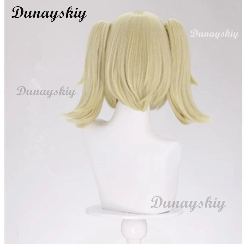 Burnice Whita Cosplay Wig Zenless Zone Zero Sons of Calydon Double Ponytail Hair Heat-resistant Fiber Hair Free Net Halloween